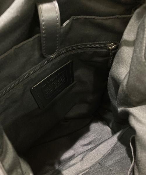 COACH（コーチ）COACH (コーチ) パフォレイテッド ミックスド マテリアル テレイン トレック バックパック ブラックの古着・服飾アイテム