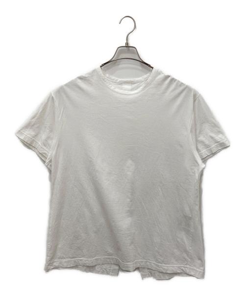 GROUND Y（グラウンドワイ）GROUND Y (グラウンドワイ) バックスリットショートスリーブ] ホワイト サイズ:3の古着・服飾アイテム