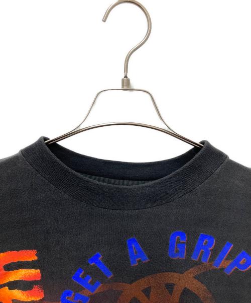 -（-）- (-) プリントTシャツ ブラック サイズ:記載なしの為実寸参照の古着・服飾アイテム