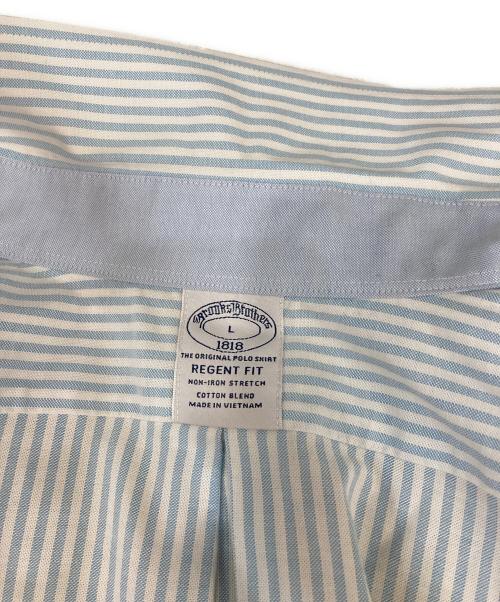 BROOKS BROTHERS（ブルックスブラザーズ）BROOKS BROTHERS (ブルックスブラザーズ) ストライプシャツ ブルー サイズ:Lの古着・服飾アイテム