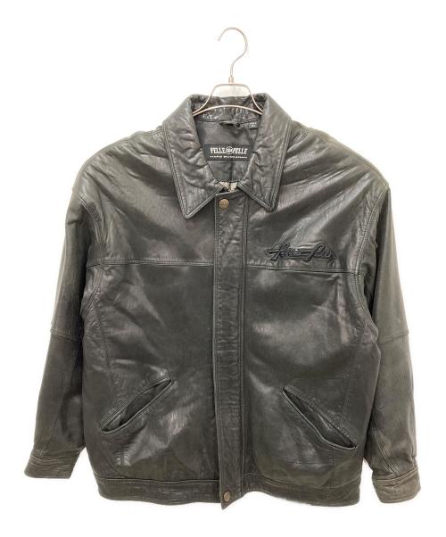 pellepelle（ペレペレ）pellepelle (ペレペレ) レザージャケット ブラック サイズ:42の古着・服飾アイテム