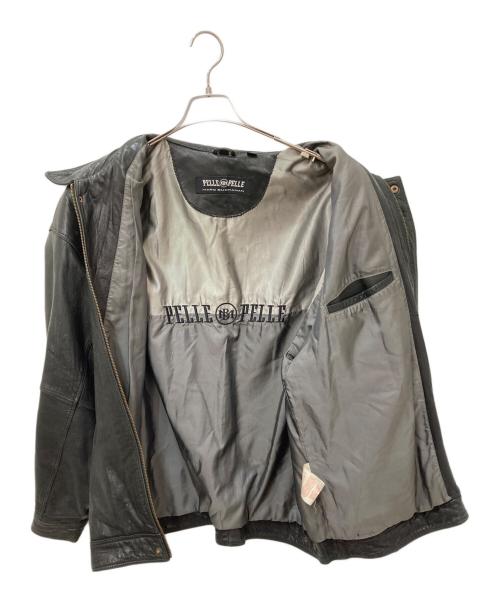 pellepelle（ペレペレ）pellepelle (ペレペレ) レザージャケット ブラック サイズ:42の古着・服飾アイテム