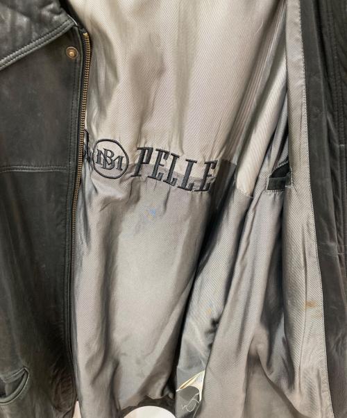 pellepelle（ペレペレ）pellepelle (ペレペレ) レザージャケット ブラック サイズ:42の古着・服飾アイテム