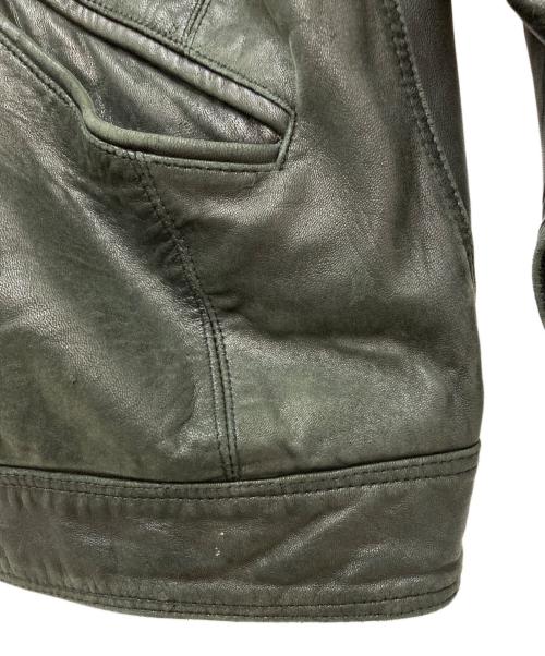 pellepelle（ペレペレ）pellepelle (ペレペレ) レザージャケット ブラック サイズ:42の古着・服飾アイテム