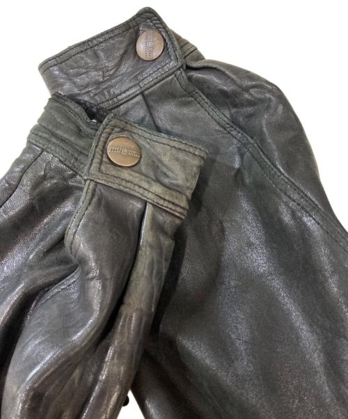 pellepelle（ペレペレ）pellepelle (ペレペレ) レザージャケット ブラック サイズ:42の古着・服飾アイテム