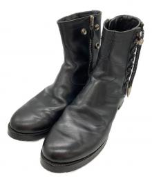 foot the coacher（フットザコーチャー）の古着「SIDE LACE BOOTS」｜ブラック