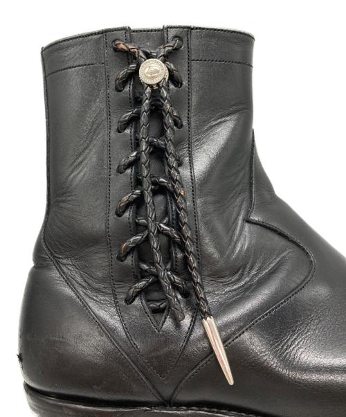 foot the coacher（フットザコーチャー）foot the coacher (フットザコーチャー) SIDE LACE BOOTS ブラック サイズ: 9.5の古着・服飾アイテム