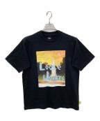LOOSE JOINTSルーズジョインズ）の古着「プリントTシャツ」｜ブラック