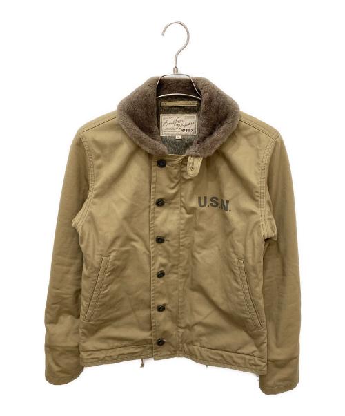 AVIREX（アヴィレックス）AVIREX (アヴィレックス) N-1デッキジャケット ブラウン サイズ:Mの古着・服飾アイテム
