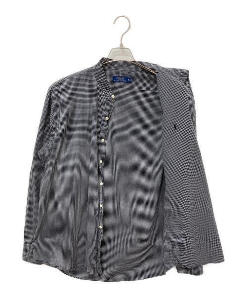 POLO RALPH LAUREN（ポロ・ラルフローレン）POLO RALPH LAUREN (ポロ・ラルフローレン) バンドカラーシャツ グレー サイズ:XLの古着・服飾アイテム