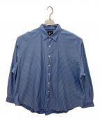 KANEMASA PHIL.カネマサフィル）の古着「PENCIL STRIPE DRESS JERSEY SHIRT」｜ブルー