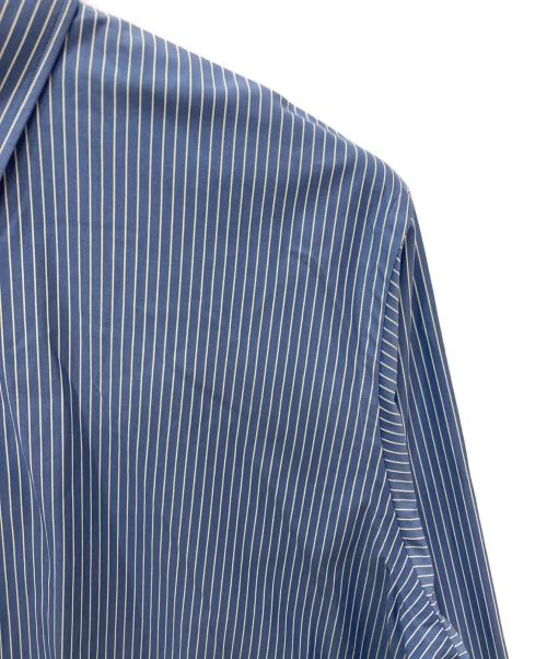 KANEMASA PHIL.（カネマサフィル）KANEMASA PHIL. (カネマサフィル) PENCIL STRIPE DRESS JERSEY SHIRT ブルー サイズ:Lの古着・服飾アイテム