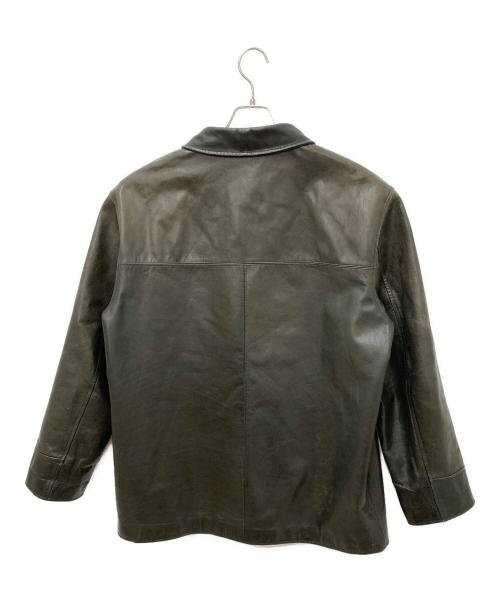 POLO RALPH LAUREN（ポロ・ラルフローレン）POLO RALPH LAUREN (ポロ・ラルフローレン) レザーカーコート ブラック サイズ:XLの古着・服飾アイテム