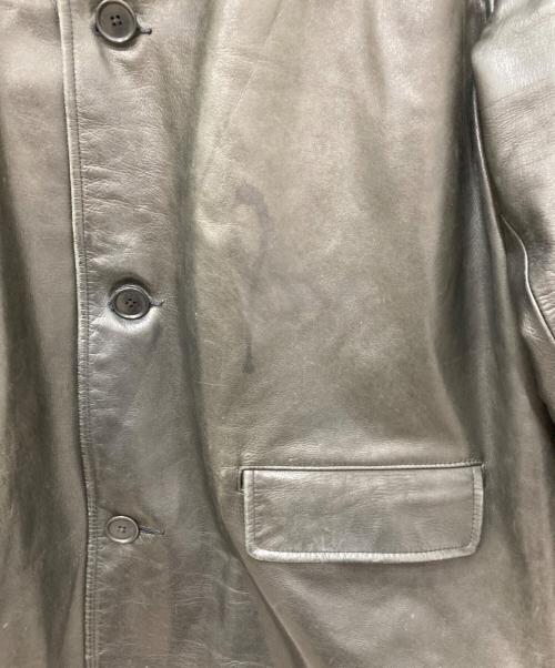 POLO RALPH LAUREN（ポロ・ラルフローレン）POLO RALPH LAUREN (ポロ・ラルフローレン) レザーカーコート ブラック サイズ:XLの古着・服飾アイテム