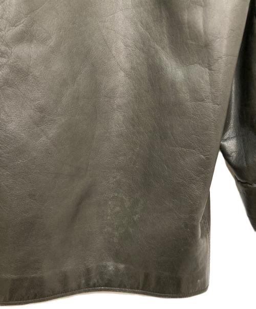 POLO RALPH LAUREN（ポロ・ラルフローレン）POLO RALPH LAUREN (ポロ・ラルフローレン) レザーカーコート ブラック サイズ:XLの古着・服飾アイテム