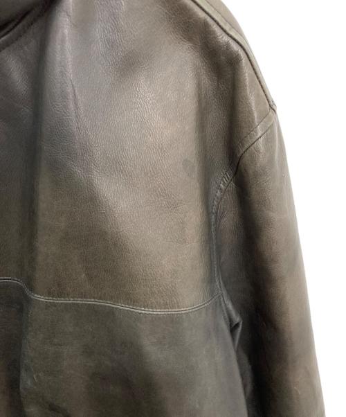 POLO RALPH LAUREN（ポロ・ラルフローレン）POLO RALPH LAUREN (ポロ・ラルフローレン) レザーカーコート ブラック サイズ:XLの古着・服飾アイテム