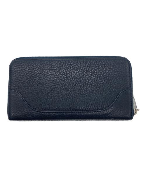 PELLE MORBIDA（ペッレモルビダ）PELLE MORBIDA (ペッレモルビダ) ラウンドファスナー財布 ネイビーの古着・服飾アイテム
