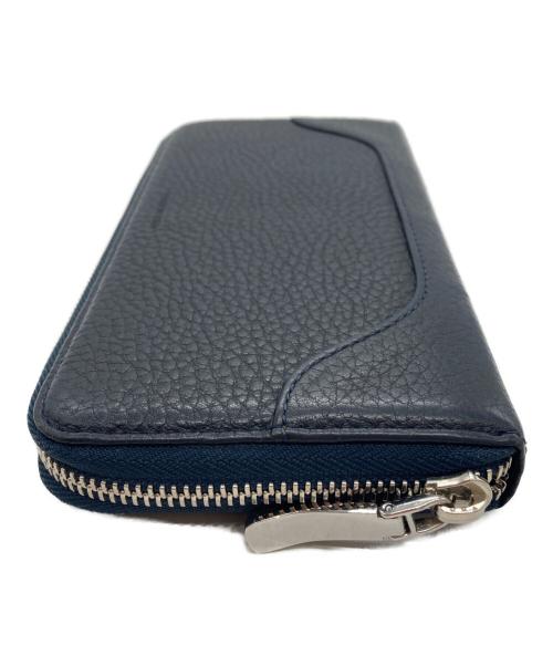 PELLE MORBIDA（ペッレモルビダ）PELLE MORBIDA (ペッレモルビダ) ラウンドファスナー財布 ネイビーの古着・服飾アイテム
