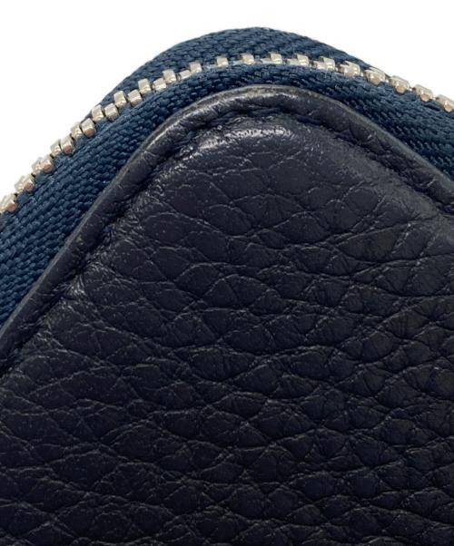PELLE MORBIDA（ペッレモルビダ）PELLE MORBIDA (ペッレモルビダ) ラウンドファスナー財布 ネイビーの古着・服飾アイテム