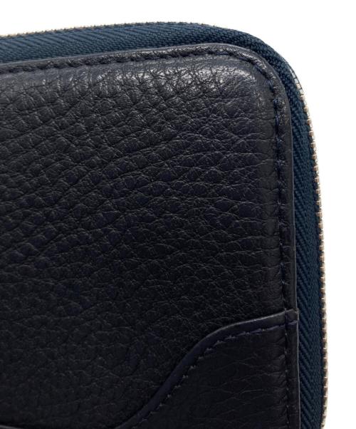 PELLE MORBIDA（ペッレモルビダ）PELLE MORBIDA (ペッレモルビダ) ラウンドファスナー財布 ネイビーの古着・服飾アイテム