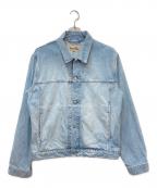 stussyステューシー）の古着「DENIM TRUCKER JACKET　デニムトラッカージャケット」｜ブルー