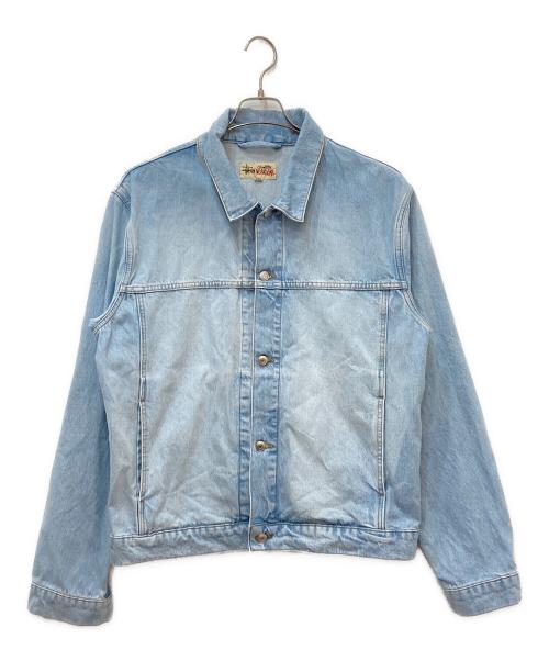 stussy（ステューシー）stussy (ステューシー) DENIM TRUCKER JACKET　デニムトラッカージャケット ブルー サイズ:XLの古着・服飾アイテム