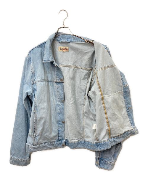 stussy（ステューシー）stussy (ステューシー) DENIM TRUCKER JACKET　デニムトラッカージャケット ブルー サイズ:XLの古着・服飾アイテム