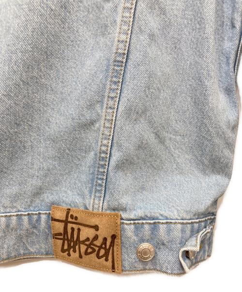 stussy（ステューシー）stussy (ステューシー) DENIM TRUCKER JACKET　デニムトラッカージャケット ブルー サイズ:XLの古着・服飾アイテム
