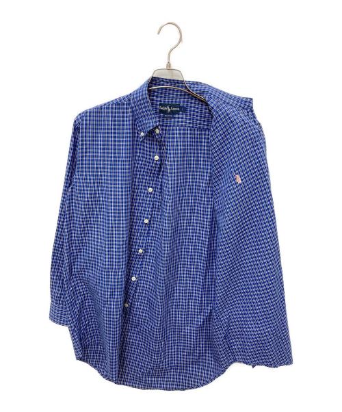 RALPH LAUREN（ラルフローレン）RALPH LAUREN (ラルフローレン) BDチェックシャツ ネイビー サイズ:Sの古着・服飾アイテム