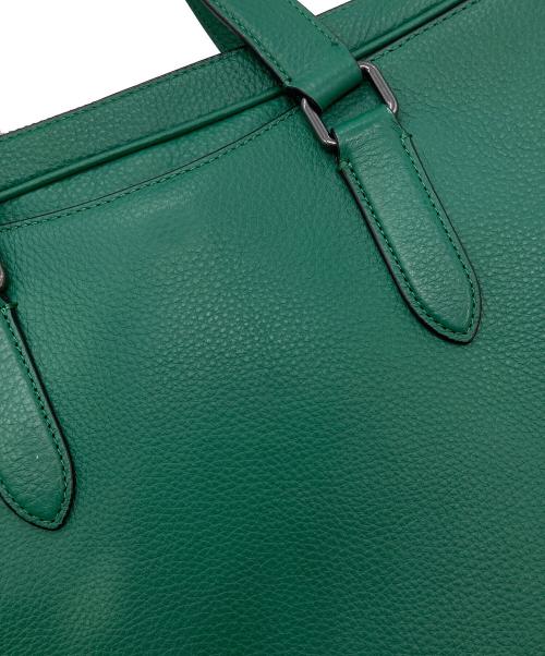 COACH（コーチ）COACH (コーチ) グラハム ストラクチャード ブリーフ グリーンの古着・服飾アイテム