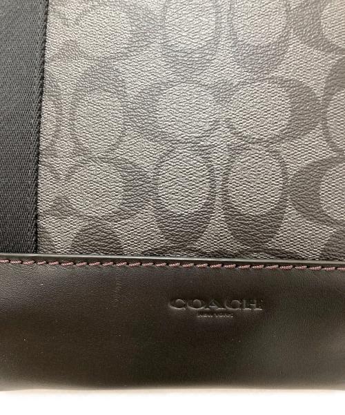 COACH（コーチ）COACH (コーチ) キャンバス ウィズ カットアウトハンドバッグ ブラックの古着・服飾アイテム