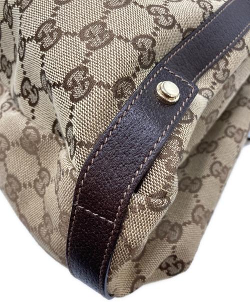 GUCCI（グッチ）GUCCI (グッチ) GGキャンバストートバッグ　アビー ブラウンの古着・服飾アイテム