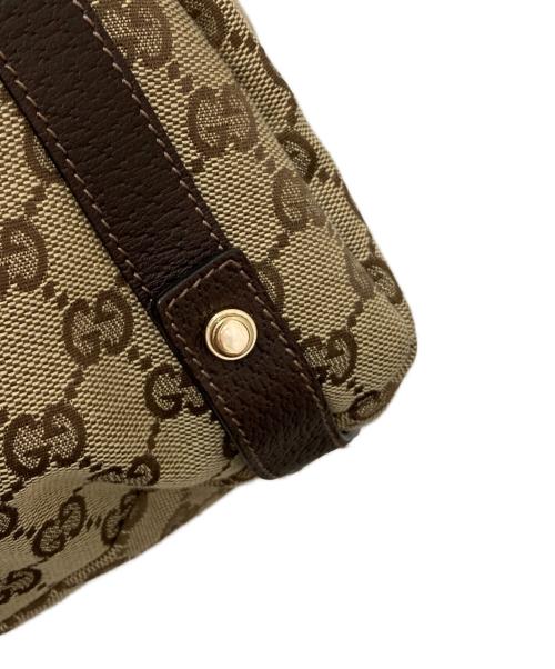 GUCCI（グッチ）GUCCI (グッチ) GGキャンバストートバッグ　アビー ブラウンの古着・服飾アイテム