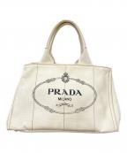 PRADAプラダ）の古着「カナパキャンバストート バッグ」｜アイボリー