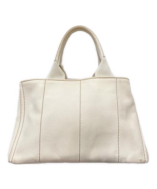 PRADA（プラダ）PRADA (プラダ) カナパキャンバストート バッグ アイボリーの古着・服飾アイテム