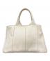PRADA (プラダ) カナパキャンバストート バッグ アイボリー：35000円