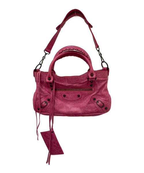 BALENCIAGA（バレンシアガ）BALENCIAGA (バレンシアガ) ザ ファースト　2WAYバッグ ピンクの古着・服飾アイテム