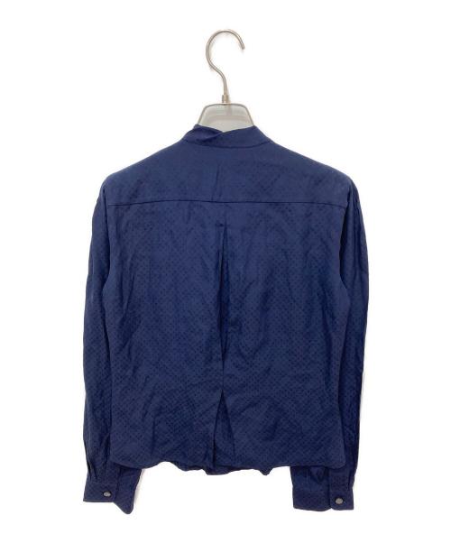 LOUIS VUITTON（ルイ ヴィトン）LOUIS VUITTON (ルイ ヴィトン) シルクボウタイブラウス ネイビー サイズ:40の古着・服飾アイテム
