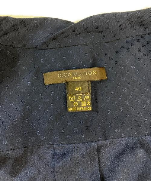 LOUIS VUITTON（ルイ ヴィトン）LOUIS VUITTON (ルイ ヴィトン) シルクボウタイブラウス ネイビー サイズ:40の古着・服飾アイテム