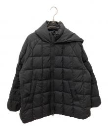 DANTON（ダントン）の古着「NYLON TAFFETA SQUARE QUILTED DOWN JACKET」｜ブラック