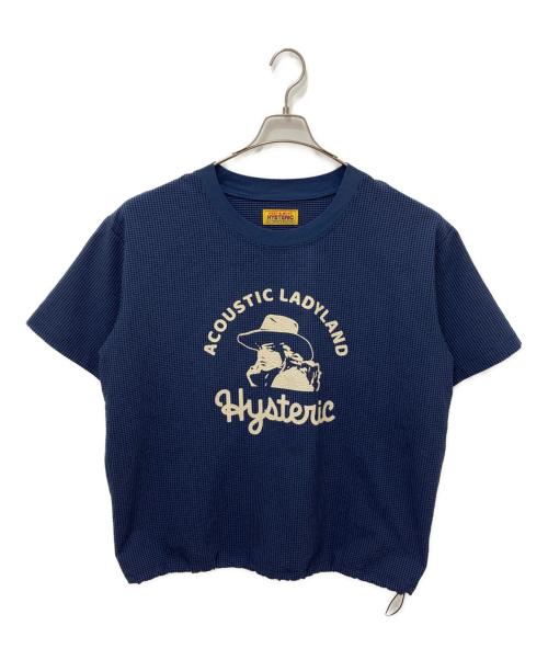 Hysteric Glamour（ヒステリックグラマー）Hysteric Glamour (ヒステリックグラマー) ACOUSTIC LADYLAND プルオーバーシャツ ブルー サイズ:FREEの古着・服飾アイテム
