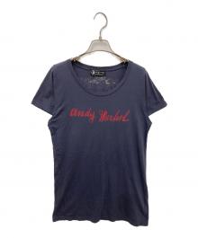 Hysteric Glamour×ANDY WARHOL（ヒステリックグラマー×アンディウォーホル）の古着「両面プリントカットソー」｜ネイビー