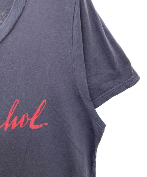 Hysteric Glamour（ヒステリックグラマー）Hysteric Glamour (ヒステリックグラマー) ANDY WARHOL (アンディウォーホル) 両面プリントカットソー ネイビー サイズ:FREEの古着・服飾アイテム