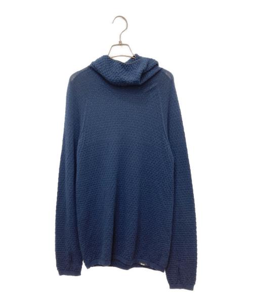 BRING Wunderwear（アンダーウェアー）BRING Wunderwear (アンダーウェアー) シームレスニットフーディー ネイビー サイズ:Mの古着・服飾アイテム