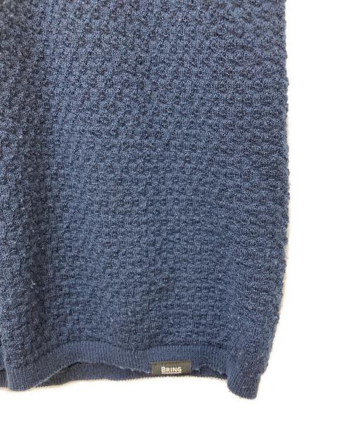 BRING Wunderwear（アンダーウェアー）BRING Wunderwear (アンダーウェアー) シームレスニットフーディー ネイビー サイズ:Mの古着・服飾アイテム