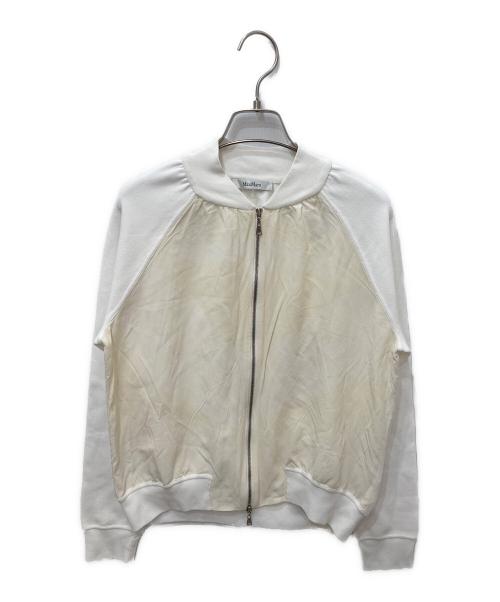 MaxMara（マックスマーラ）MaxMara (マックスマーラ) CANARDジップアップジャケット ホワイト サイズ:Sの古着・服飾アイテム
