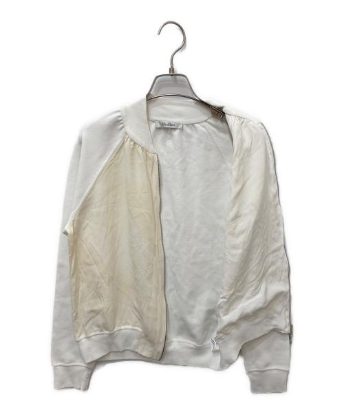 MaxMara（マックスマーラ）MaxMara (マックスマーラ) CANARDジップアップジャケット ホワイト サイズ:Sの古着・服飾アイテム