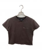 COACH×Matin Kimコーチ×マーティン・キム）の古着「ワックスド クロップド Tシャツ」｜ブラウン