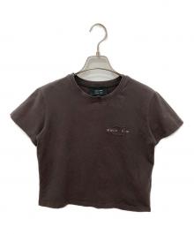 COACH×Matin Kim（コーチ×マーティン・キム）の古着「ワックスド クロップド Tシャツ」｜ブラウン