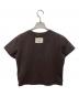 COACH (コーチ) Matin Kim (マーティン・キム) ワックスド クロップド Tシャツ ブラウン サイズ:Ｍ：8000円